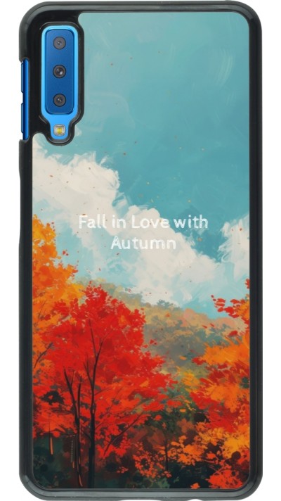 Samsung Galaxy A7 Case Hülle - Autumn 25 Fall in love