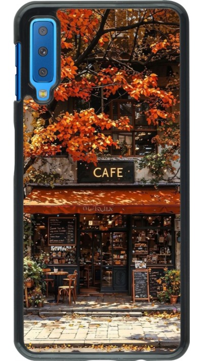 Samsung Galaxy A7 Case Hülle - Autumn 25 Coffee shop