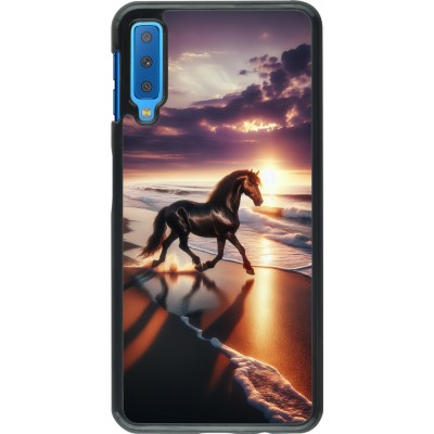 Samsung Galaxy A7 Case Hülle - Pferd majestätisch Strand