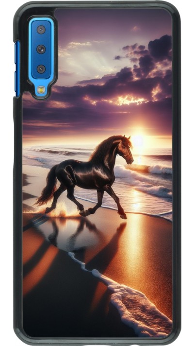 Samsung Galaxy A7 Case Hülle - Pferd majestätisch Strand