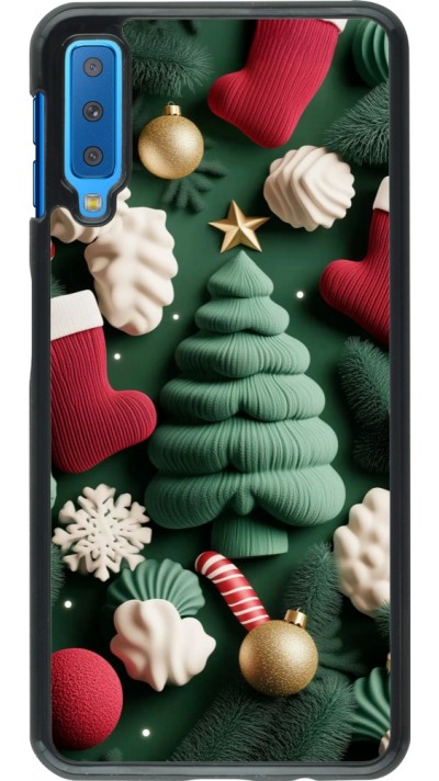 Samsung Galaxy A7 Case Hülle - Christmas 25 Christmas textiles