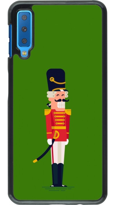 Samsung Galaxy A7 Case Hülle - Christmas 25 Nutcracker Green