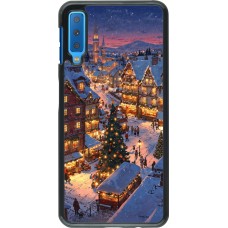Samsung Galaxy A7 Case Hülle - Christmas 25 Xmas Village