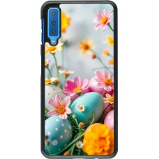 Samsung Galaxy A7 Case Hülle - Easter 2026 Eggs with flowers
