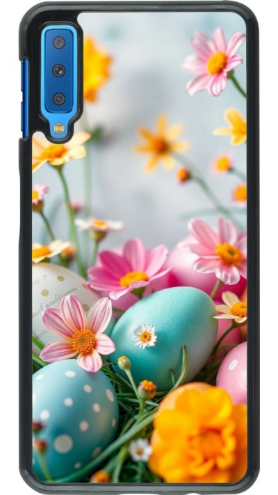 Samsung Galaxy A7 Case Hülle - Easter 2026 Eggs with flowers