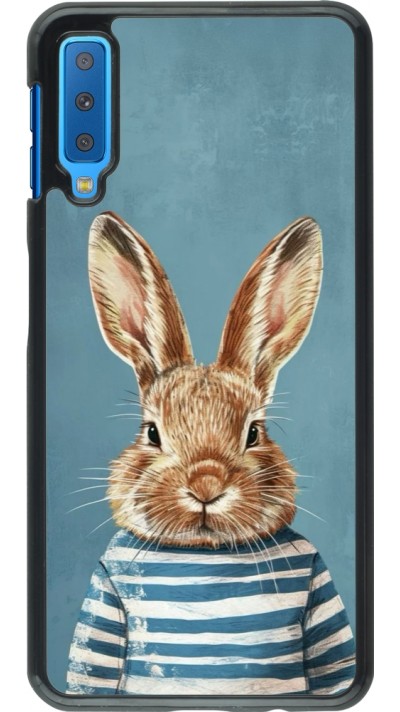 Samsung Galaxy A7 Case Hülle - Easter 2026 Rabbit navy