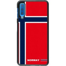 Samsung Galaxy A7 Case Hülle - Norwegen 2026 personalisierbares Fussballtrikot