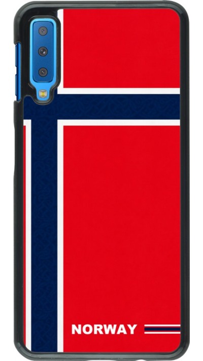 Samsung Galaxy A7 Case Hülle - Norwegen 2026 personalisierbares Fussballtrikot