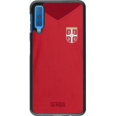 Samsung Galaxy A7 Case Hülle - Serbien 2022 personalisierbares Fussballtrikot