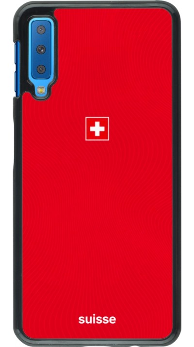 Samsung Galaxy A7 Case Hülle - Schweiz 2026 personalisierbares Fussballtrikot