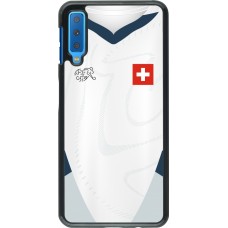 Samsung Galaxy A7 Case Hülle - Schweiz Away personalisierbares Fussballtrikot