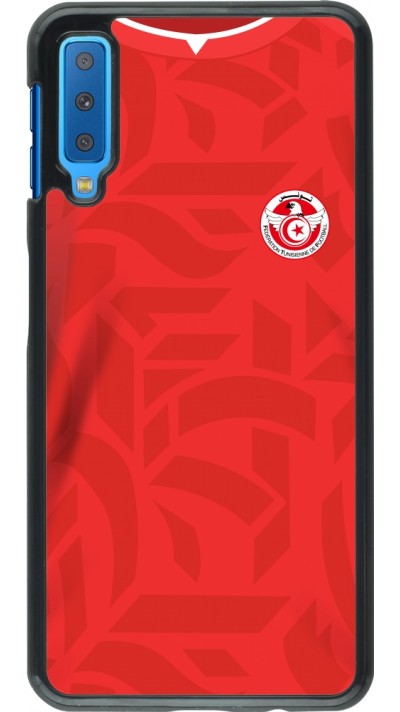 Samsung Galaxy A7 Case Hülle - Tunesien 2022 personalisierbares Fussballtrikot