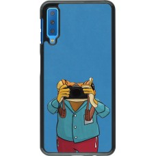 Samsung Galaxy A7 Case Hülle - Frog with camera DTMF