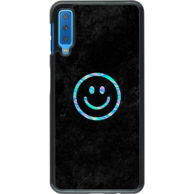 Samsung Galaxy A7 Case Hülle - Happy smiley irisirt