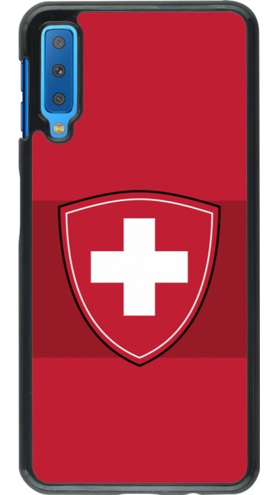 Samsung Galaxy A7 Case Hülle - Hockey World Championship Ecusson Suisse