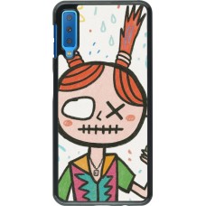 Samsung Galaxy A7 Case Hülle - Little Girl Sketch