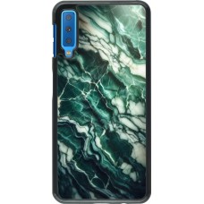 Samsung Galaxy A7 Case Hülle - Majestätischer grüner Marmor
