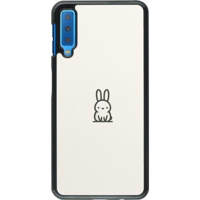 Samsung Galaxy A7 Case Hülle - Minimal Häschen Süße
