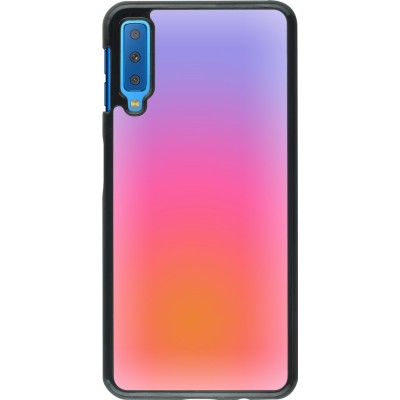 Samsung Galaxy A7 Case Hülle - Orange Pink Blue Gradient