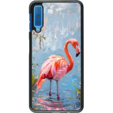 Samsung Galaxy A7 Case Hülle - Paint Flamingo