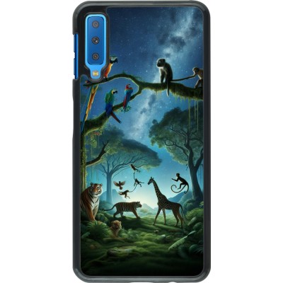 Samsung Galaxy A7 Case Hülle - Paradies der exotischen Tiere