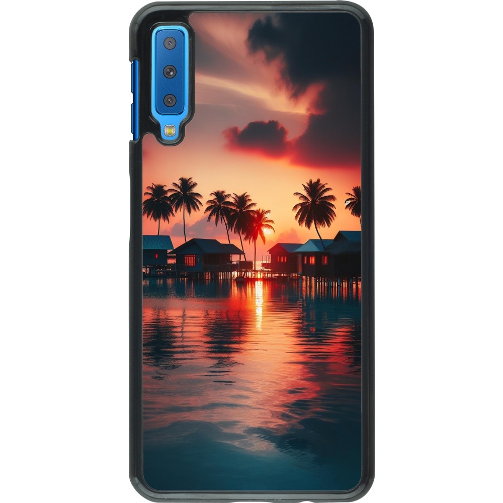 Samsung Galaxy A7 Case Hülle - Paradies Malediven