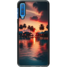 Samsung Galaxy A7 Case Hülle - Paradies Malediven