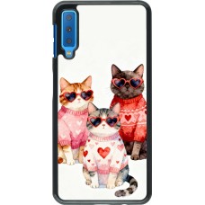 Samsung Galaxy A7 Case Hülle - Saint Valentines Day 26 Cat Love