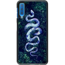 Samsung Galaxy A7 Case Hülle - Snake Blue Anaconda
