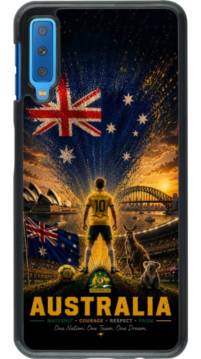 Samsung Galaxy A7 Case Hülle - Fussball Australien splash 2026