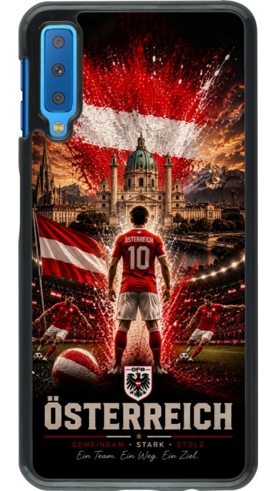Samsung Galaxy A7 Case Hülle - Fussball Österreich splash 2026