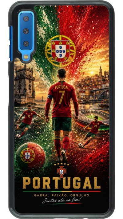 Samsung Galaxy A7 Case Hülle - Fussball Portugal splash 2026