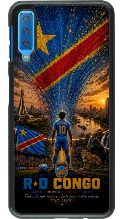 Samsung Galaxy A7 Case Hülle - Fussball Demokratische Republik Kongo splash 2026