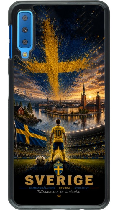 Samsung Galaxy A7 Case Hülle - Fussball Schweden splash 2026