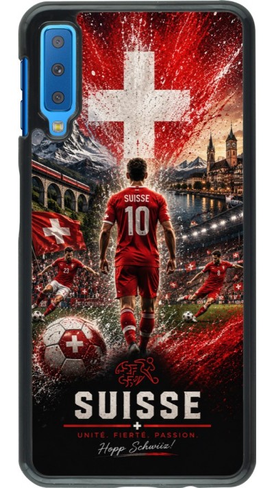 Samsung Galaxy A7 Case Hülle - Fussball Suisse splash 2026