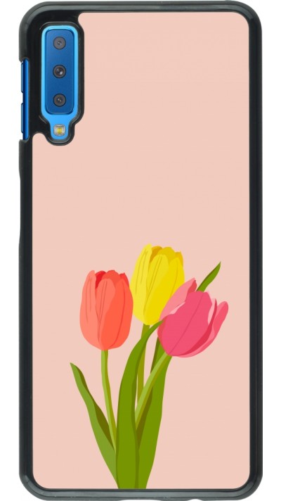 Samsung Galaxy A7 Case Hülle - Spring 23 tulip trio