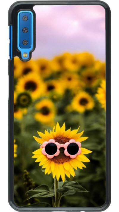 Samsung Galaxy A7 Case Hülle - Sunflower with glasses 2026