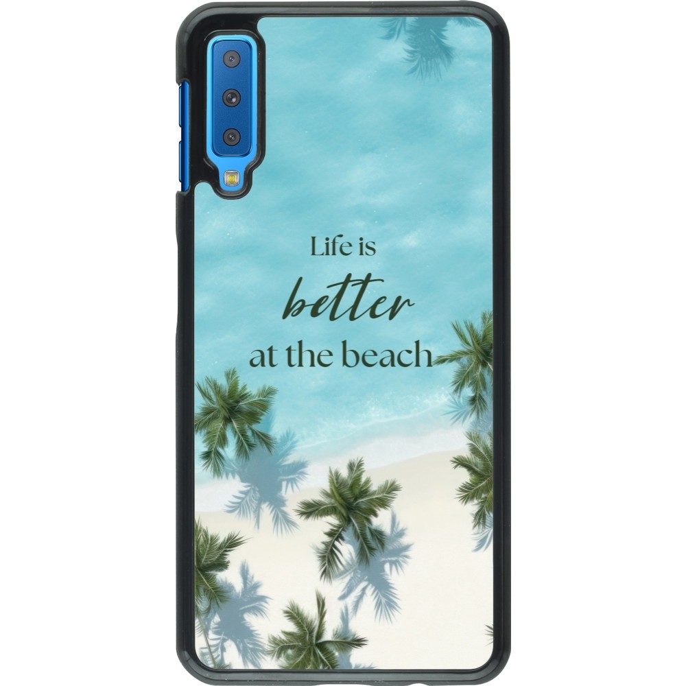 Samsung Galaxy A7 Case Hülle - Summer 2025 Life is better at the beach