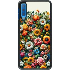 Samsung Galaxy A7 Case Hülle - Sommer Blumenmuster