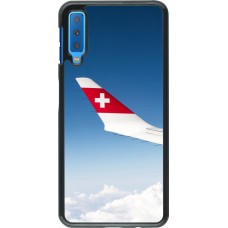 Samsung Galaxy A7 Case Hülle -  Schweizer Nationalfeiertag Sky Swiss Flag