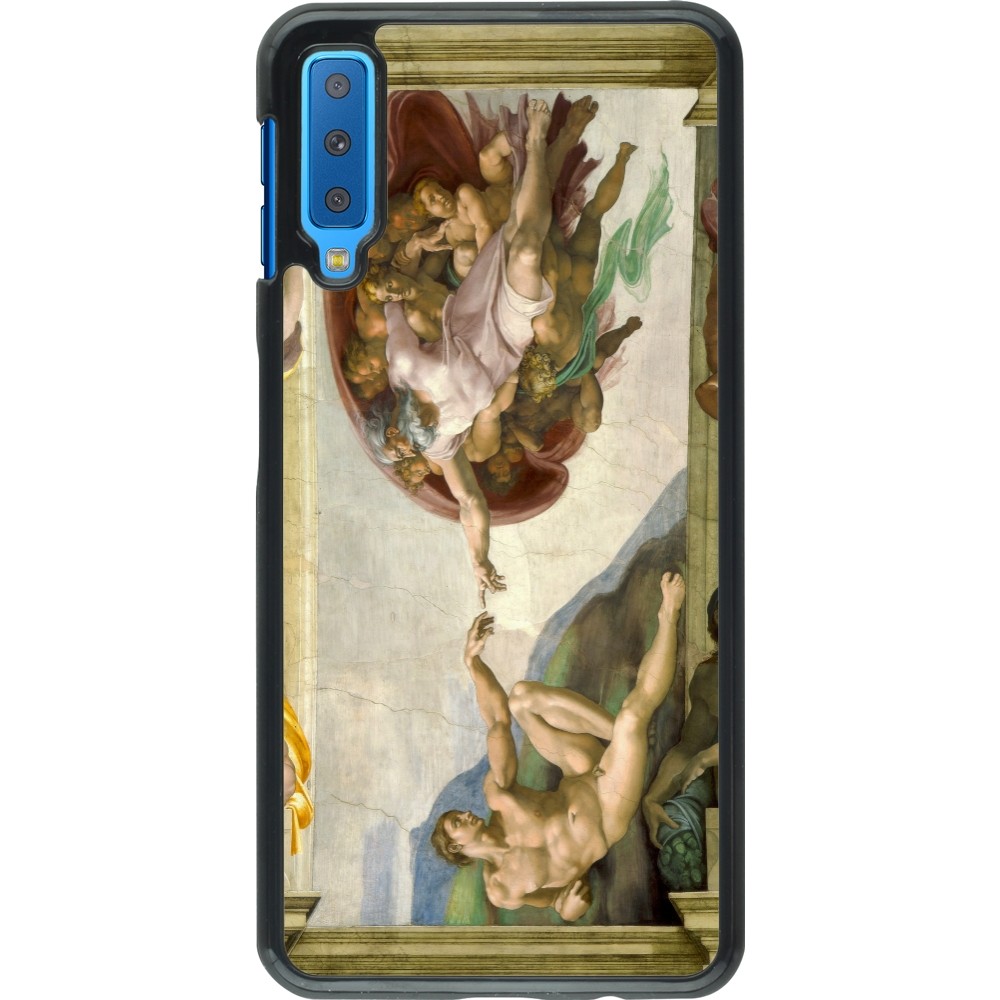 Samsung Galaxy A7 Case Hülle - Kunstbild - Die Erschaffung Adams - Michelangelo
