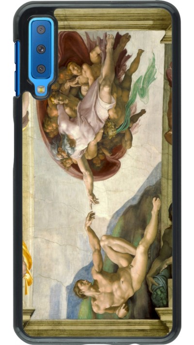 Samsung Galaxy A7 Case Hülle - Kunstbild - Die Erschaffung Adams - Michelangelo