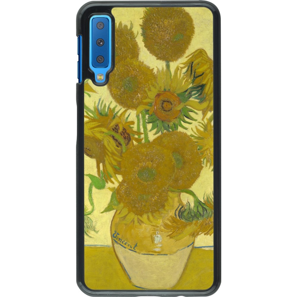 Samsung Galaxy A7 Case Hülle - Kunstbild - Sonnenblumen  - Van Gogh