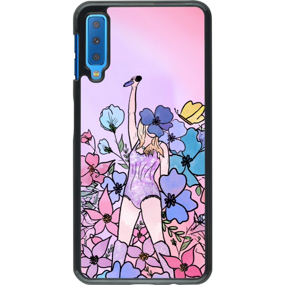 Samsung Galaxy A7 Case Hülle - Taylor Swift Sketch - Pink