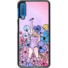 Samsung Galaxy A7 Case Hülle - Taylor Swift Sketch - Pink