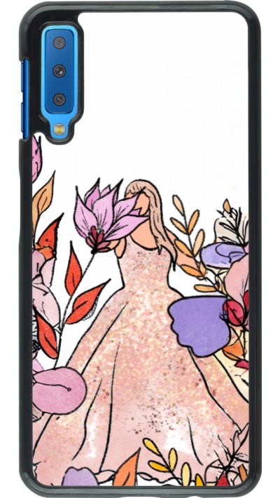 Samsung Galaxy A7 Case Hülle - Taylor Swift Sketch - White