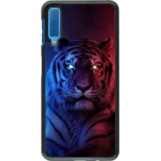 Hülle Samsung Galaxy A7 - Tiger Blue Red