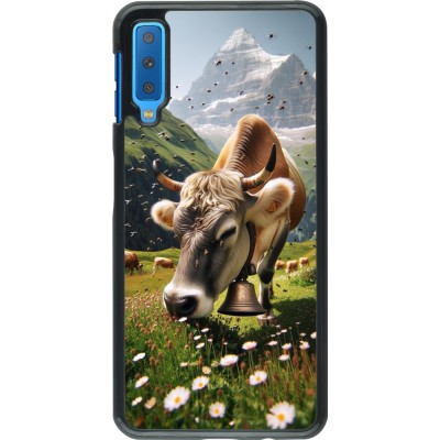 Samsung Galaxy A7 Case Hülle - Kuh Berg Wallis