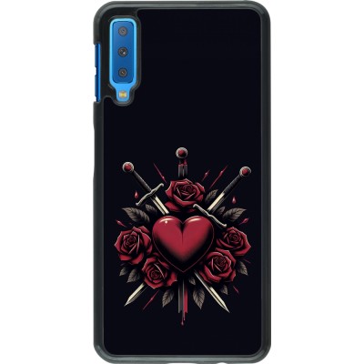 Samsung Galaxy A7 Case Hülle - Valentine 2024 gothic love