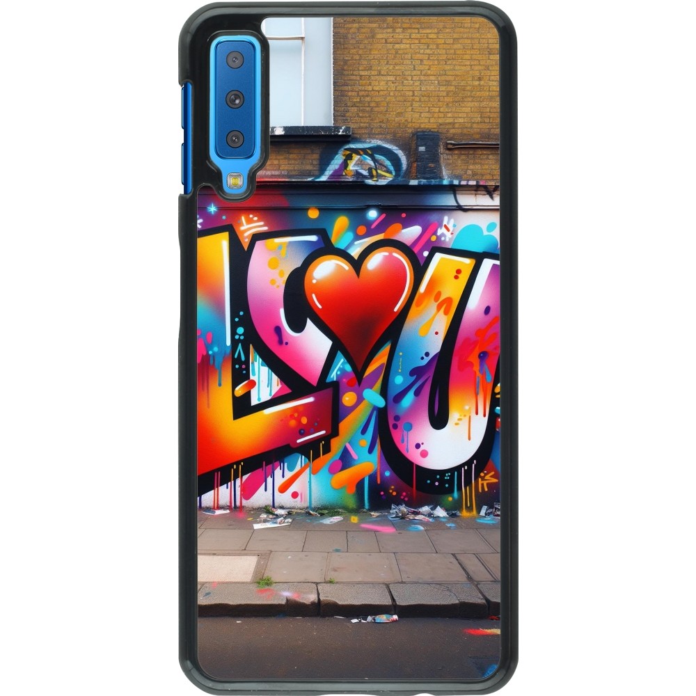 Samsung Galaxy A7 Case Hülle - Valentin 2025 Liebe U Tag